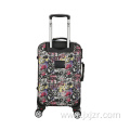 Colorful Pattern Printed Rolling Luggage